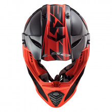Шлем LS2 MX437 Fast Evo Roar Matt Black Red